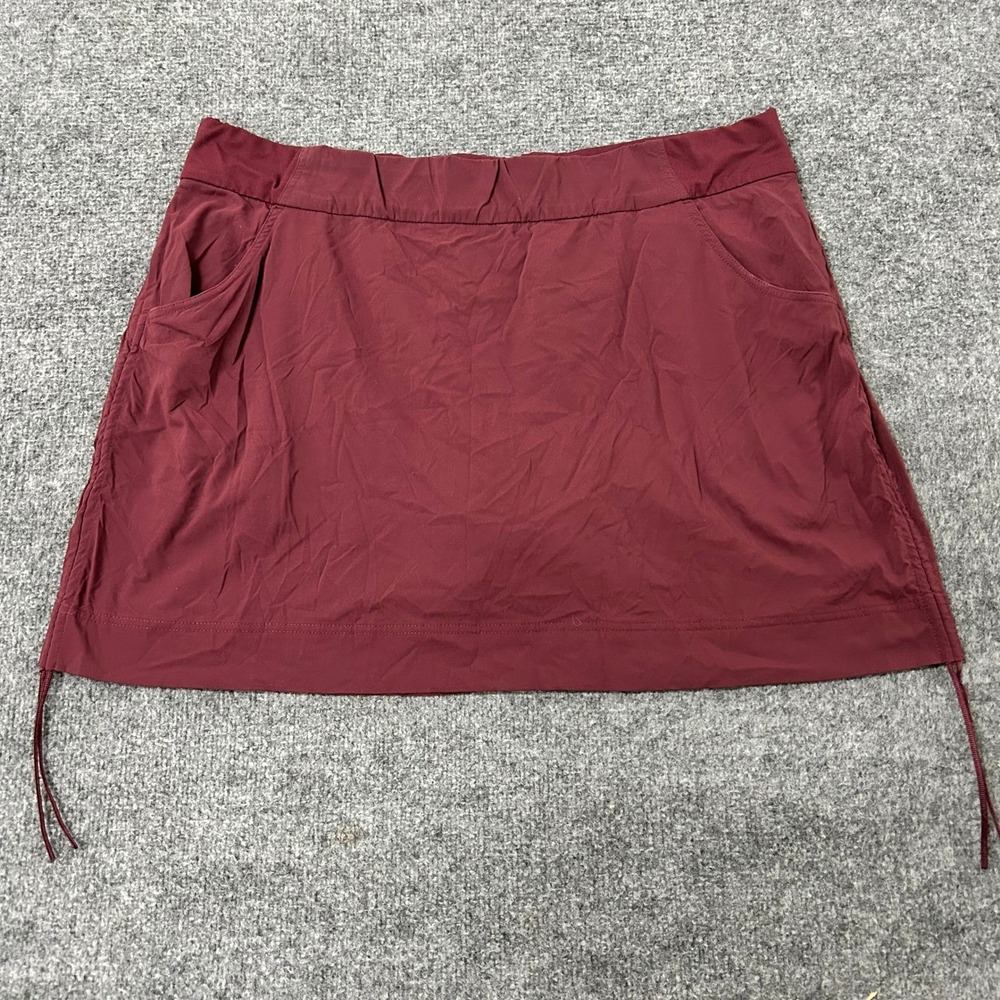 Columbia Skort Womens Size 2X Burgundy Omni-Shield Athletic Hiking Golf Stretch